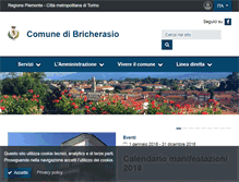 Tablet Screenshot of comune.bricherasio.to.it